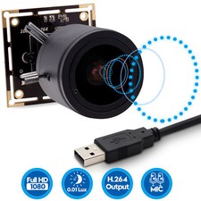 2MP Webcam with 2.8-12mm Manual Varifocal Lens Low illumination USB Camera Board
