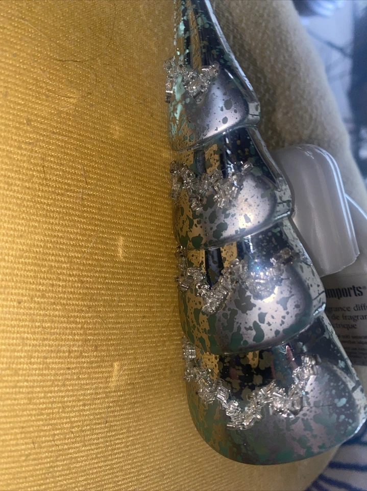 New Pier 1 Imports Silver Christmas Tree Electric Fragrance Diffuser Only - Image 2 of 4