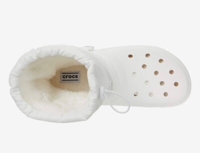 CROCS CLASSIC LINED NEO PUFF BOOTS White New With Box  display picture 1