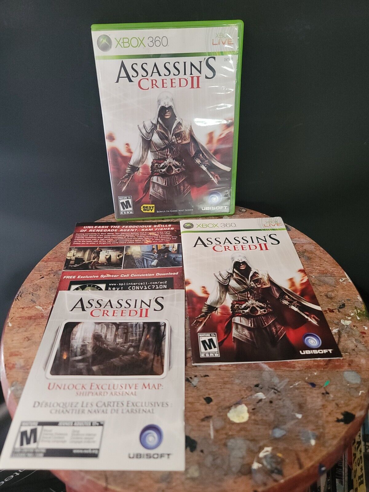 Assassin's Creed 2 (Microsoft XBOX 360, 2009) w/ Manual & Map Download  Tested