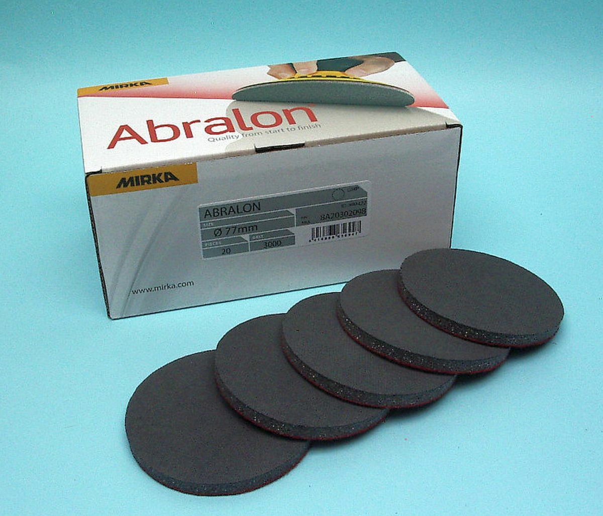 Mirka Abralon 77mm, P 500 bis P4000, Spot Repair, Smart Repair, Lack, Finish