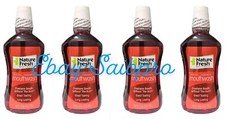 4 PACK Of Nature Fresh Mouthwash Natural Cinnamon 18 fl oz