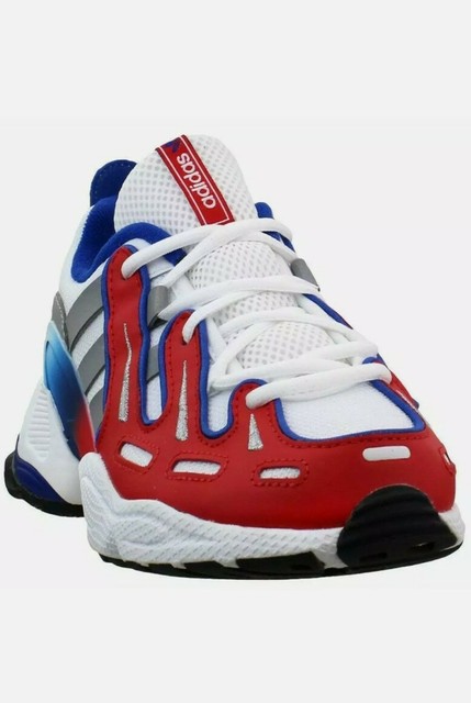 adidas red blue and white shoes