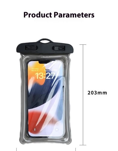 2 Pack IPX8 Waterproof Phone Pouch Universal Touch Sensitive Dry Bag Case - Picture 5 of 12