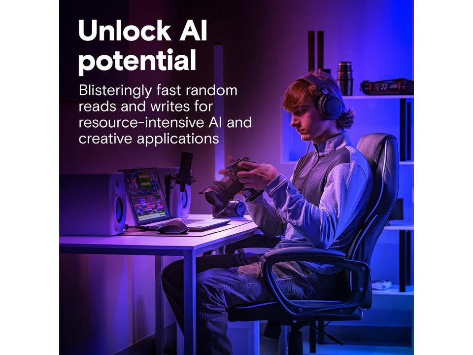 Crucial T710 M.2 2280 2TB PCI-Express 5.0 x4 TLC NAND² Internal Solid State - Image 3 of 4