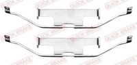 ZubehÖRsatz Scheibenbremsbelag Hinten Quick Brake 109 1682 FÜR VW ZubehÖR KIT