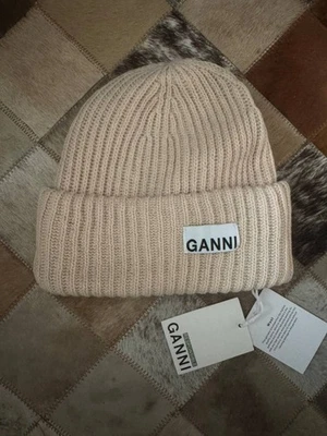 Ganni Beanie Hat 80 % wool | Polyamide 20 % | Fast Dispatch | Next Day Delivery