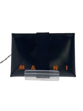 Marni Card Case Black Ladies Wallet Slim Compact Used