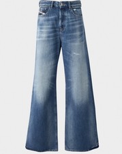 Diesel Jeans 1996 D-SIRE Wide Leg Blue Denim ...
