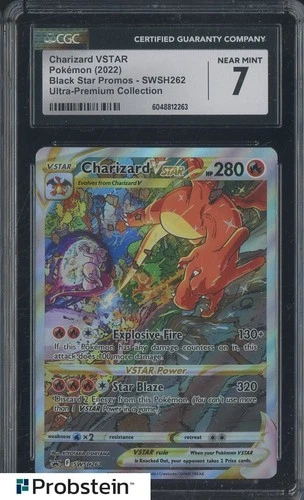 2022 Pokemon Black Star Promos sWSH262 Charizard Vstar UPC CGC 7