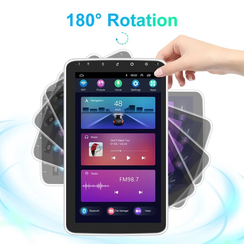 DAB+ 10.1 Zoll Android 15 Autoradio Carplay GPS Navi Wifi DSP 2+64GB Doppel 2DIN - Bild 2 von 4