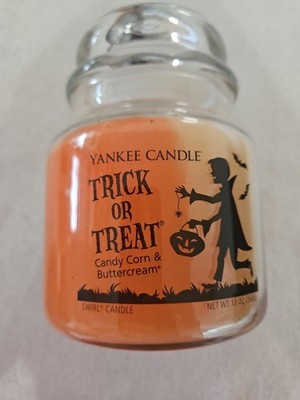 RARE TRICK OR TREAT Swirl Halloween Yankee Candle!  