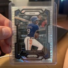 #'d/499 🔥 SEBASTIAN WALCOTT SP 2024 Panini Prizm Silver Pulsar Prospect No. 112