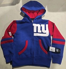 NFL New York Giants Boys 5/6 Hooded Sweatshirt New With Tags