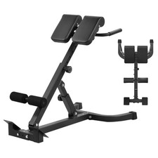 Roman Chair Back Hyperextension Bench Machine Adjustable Back Exercise Strength