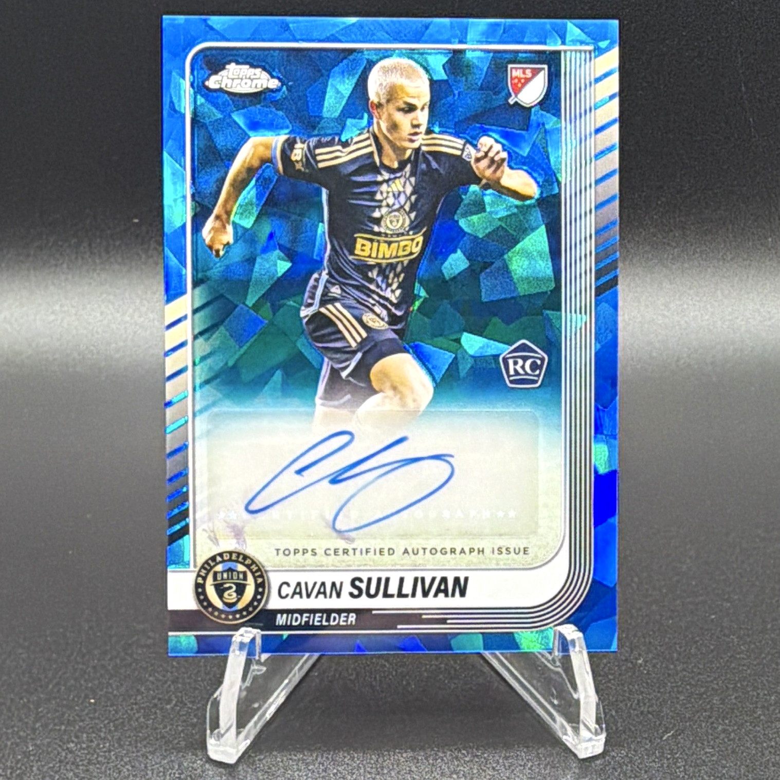 Topps Chrome MLS Sapphire 2025 Cavan Sullivan RC Auto CA-CS