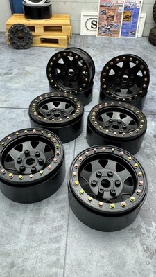 SSD 1.9'' Steel 8 Spoke Beadlock Wheels BLACK SSD00254 TRX-4 wheel TRX4 Traxxas