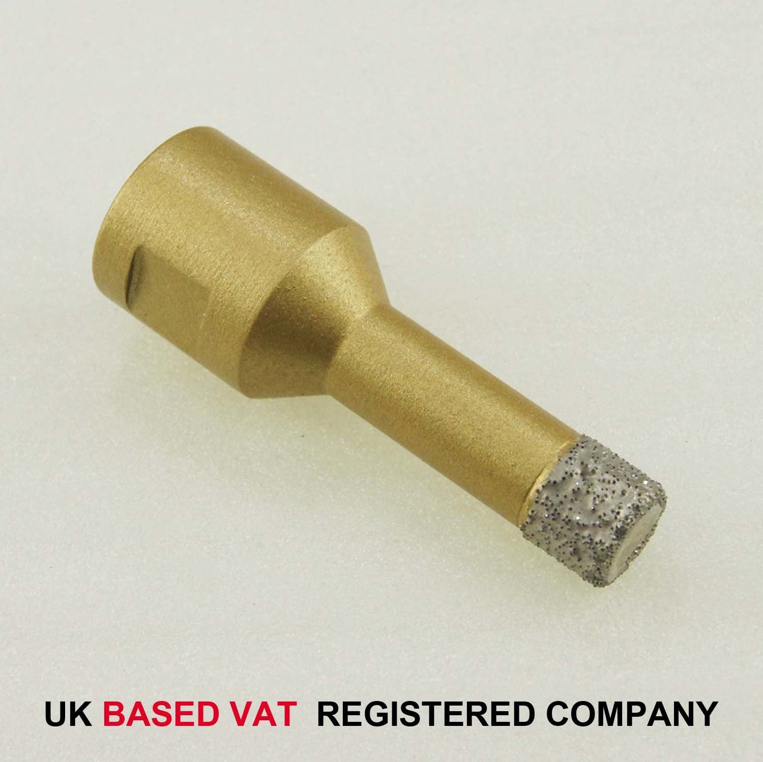 M14 Brazed Diamond Hole Saw Core Bit 6mm [Diameter:12mm]