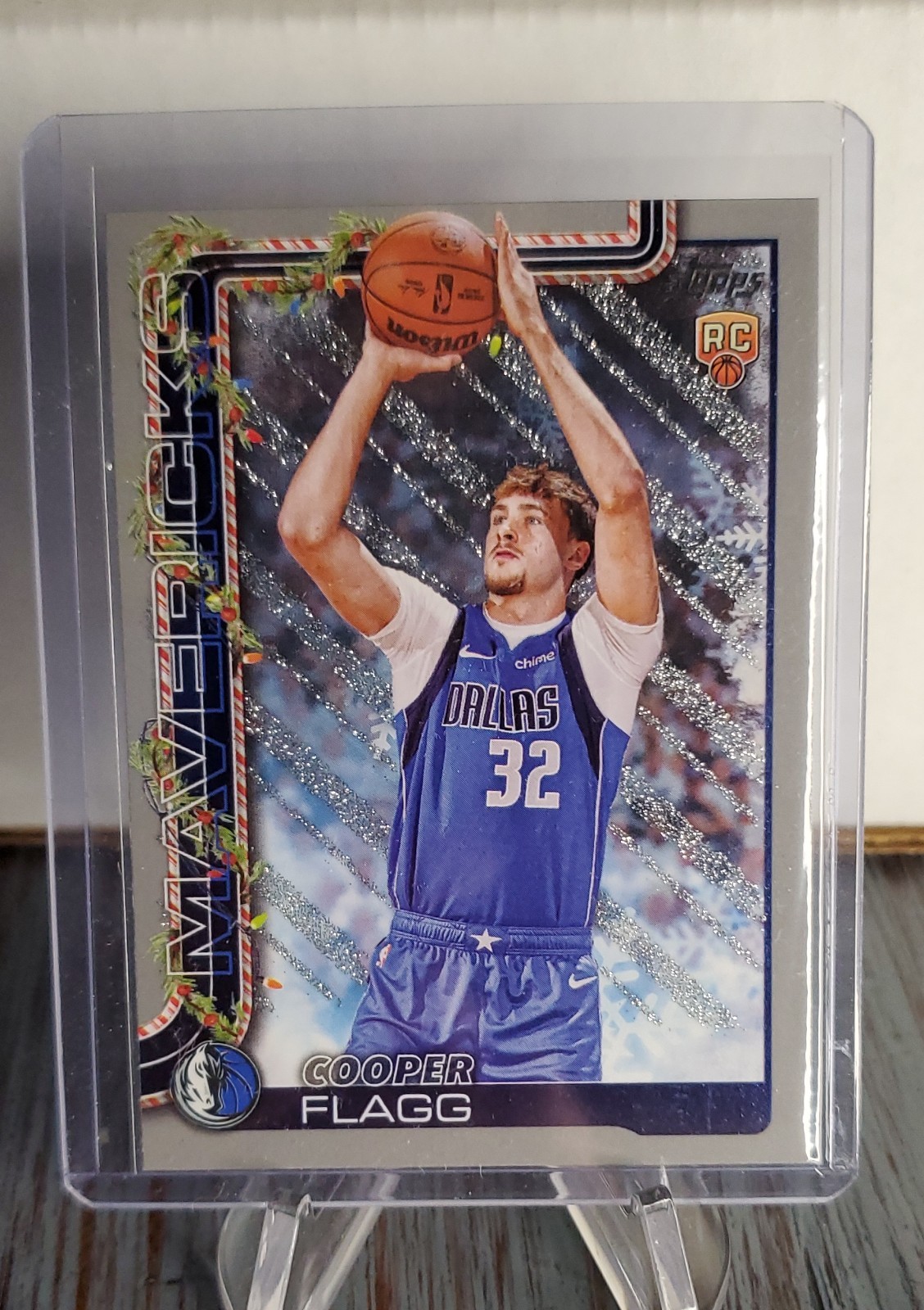 2025-26 Topps Holiday - Cooper Flagg #H161 Holiday Silver Glitter (RC) Rookie
