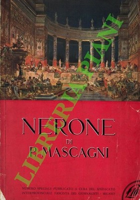 (CENZATO Giovanni) - Nero di Pietro Mascagni. (3-82501)