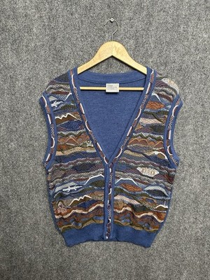 Vintage Purely Australian Wool Cardigan Vest Size S