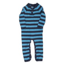 Katvig, Strampler, Größe: 74, Blau/Schwarz, Bio-Baumwolle, Streifen #Pm9