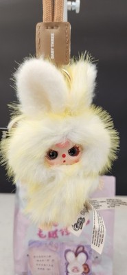 Baby Three Super Mini Bunny Series- Letter C- Yellow/white with special eyes!