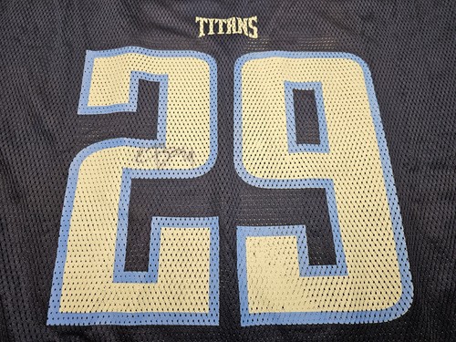 Chris Brown Tennessee Titans NFL #29 Autographed Jersey Size XL Reebok