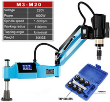 Wow!  Electric Tapping Machine M3-M20 1500 Watts Collet Set, Drill Chuck Adapter