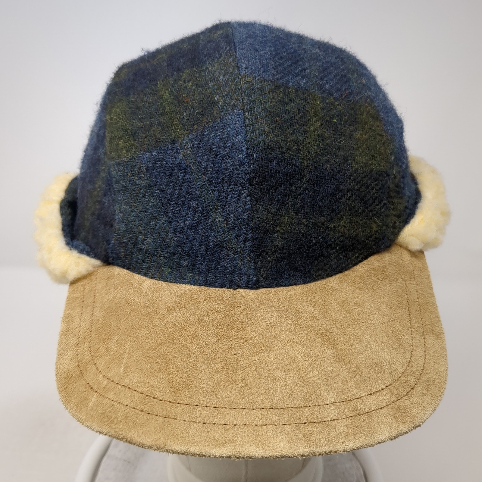 Unbranded Trapper Hat Multicolor Small Plaid Sued… - image 2