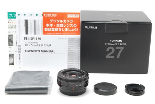 【 NEAR MINT mit Box】 Fujifilm Fuji Fujinon XF 27mm F2.8 R WR Objektiv schwarz JAPAN