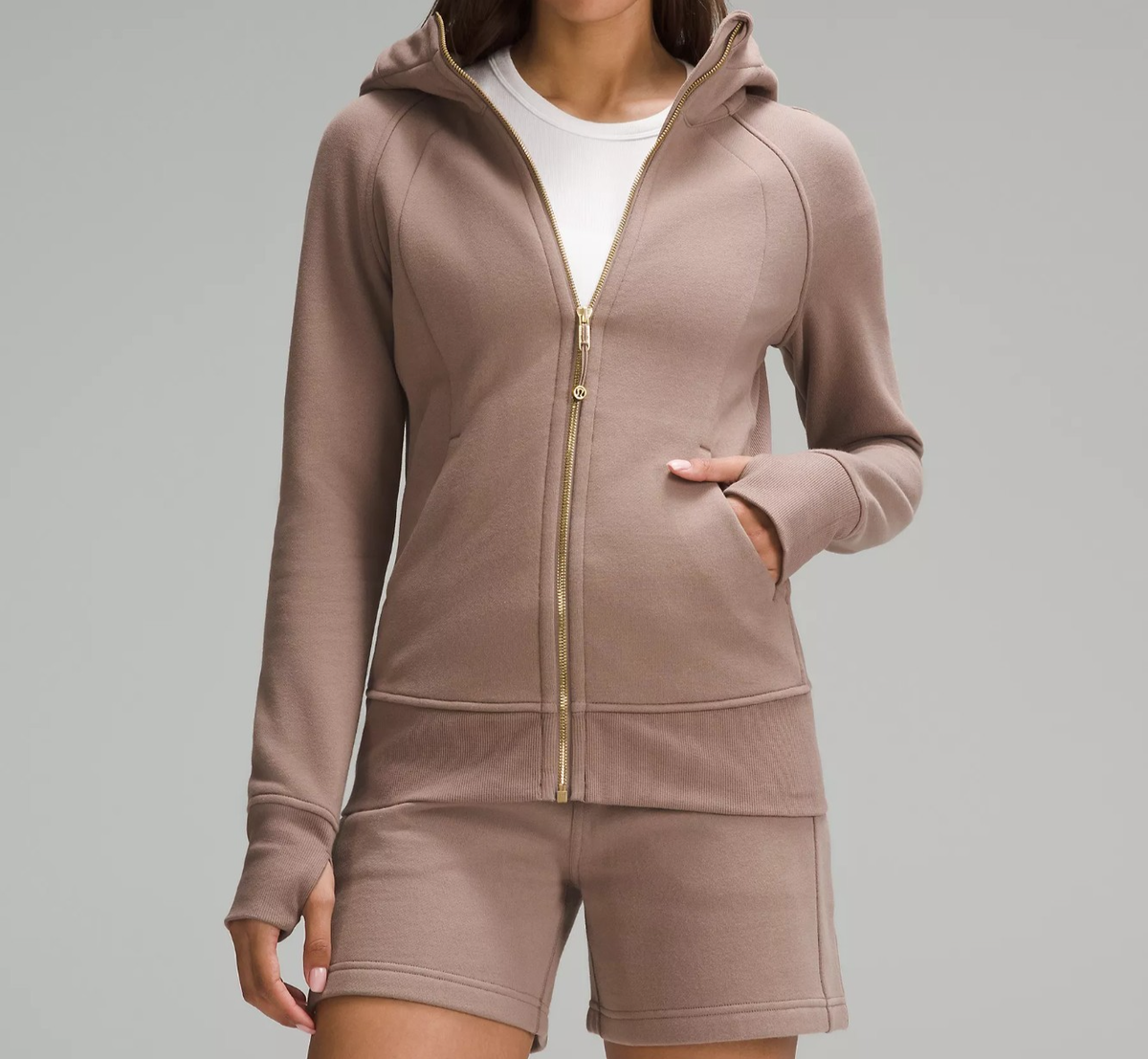 NEW Lululemon Scuba Full-Zip Hoodie Taupetastic/Gold (2024 Release