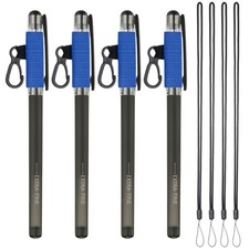 4 Dark Blue Pen Cases with 4 Adjustable Laces for School/Office