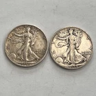 2 Walking Liberty Half Dollar (1916-1947) 90% Silver LOT B