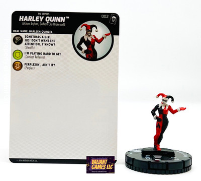 DC Heroclix Harley Quinn #002 w/ Card The Joker's Wild Set