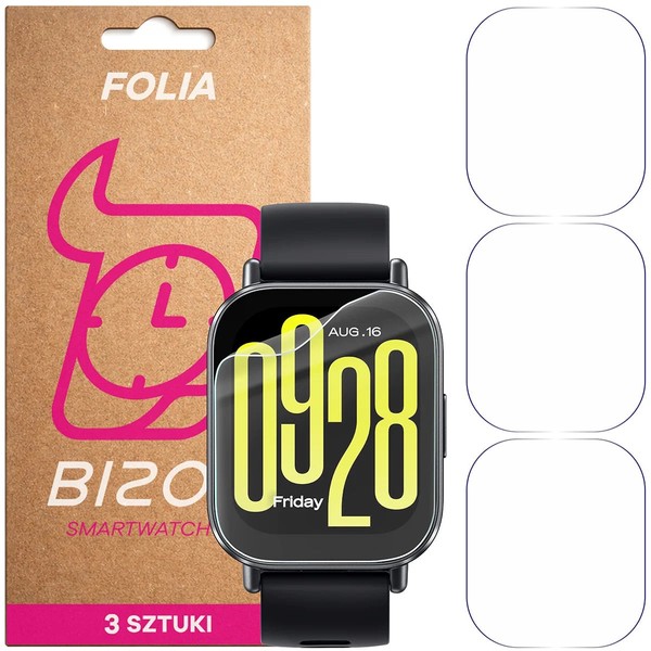 3X Schutzfolie FüR Xiaomi Redmi Watch 5 Active Bizon Displayschutzfolie Folie-image
