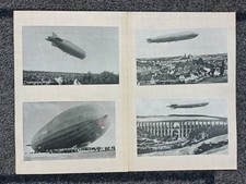 Mappe Fotos Zeppelinflug Landung Reichbach Sachsen G&ouml;ltzschtalbr&uuml;cke 1928