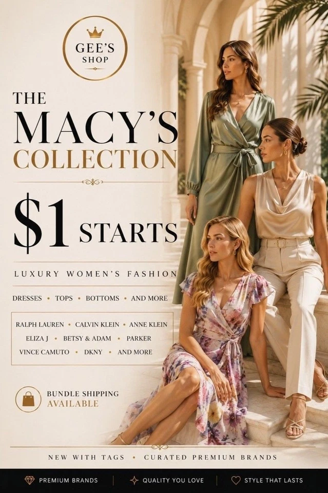 ✨ THE MACY’S LUXURY EDIT ⭐ NWT $1 START — $100K+ Retail Value