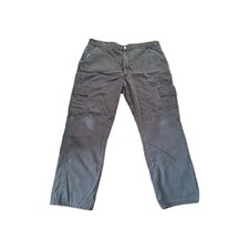 Fleece Lined Wrangler Authentic Cargo Pants Size "W 38 L 30" Black