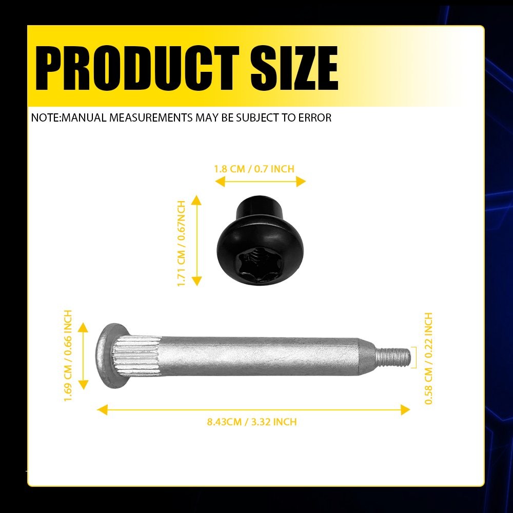 Pack (4) Door Hinge Pin Nuts Bolts Repair Kits for 2007-2018 Jeep Wrangler JK thumbnail 2