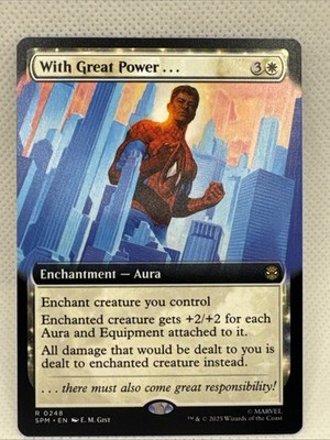 MTG - NM With Great Power... (Extended Art) Marvel's Spider-Man Regular