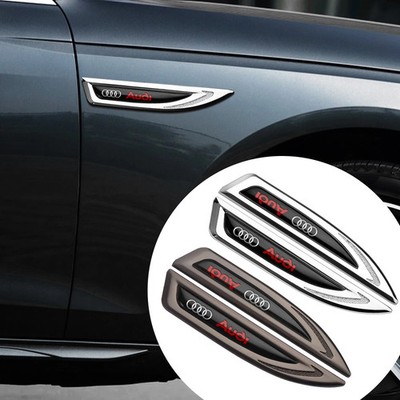 Audi A3 A4 A5 Q3 Q5 Sline Seitenkotflügel Emblem 3D Metall Aufkleber Logo