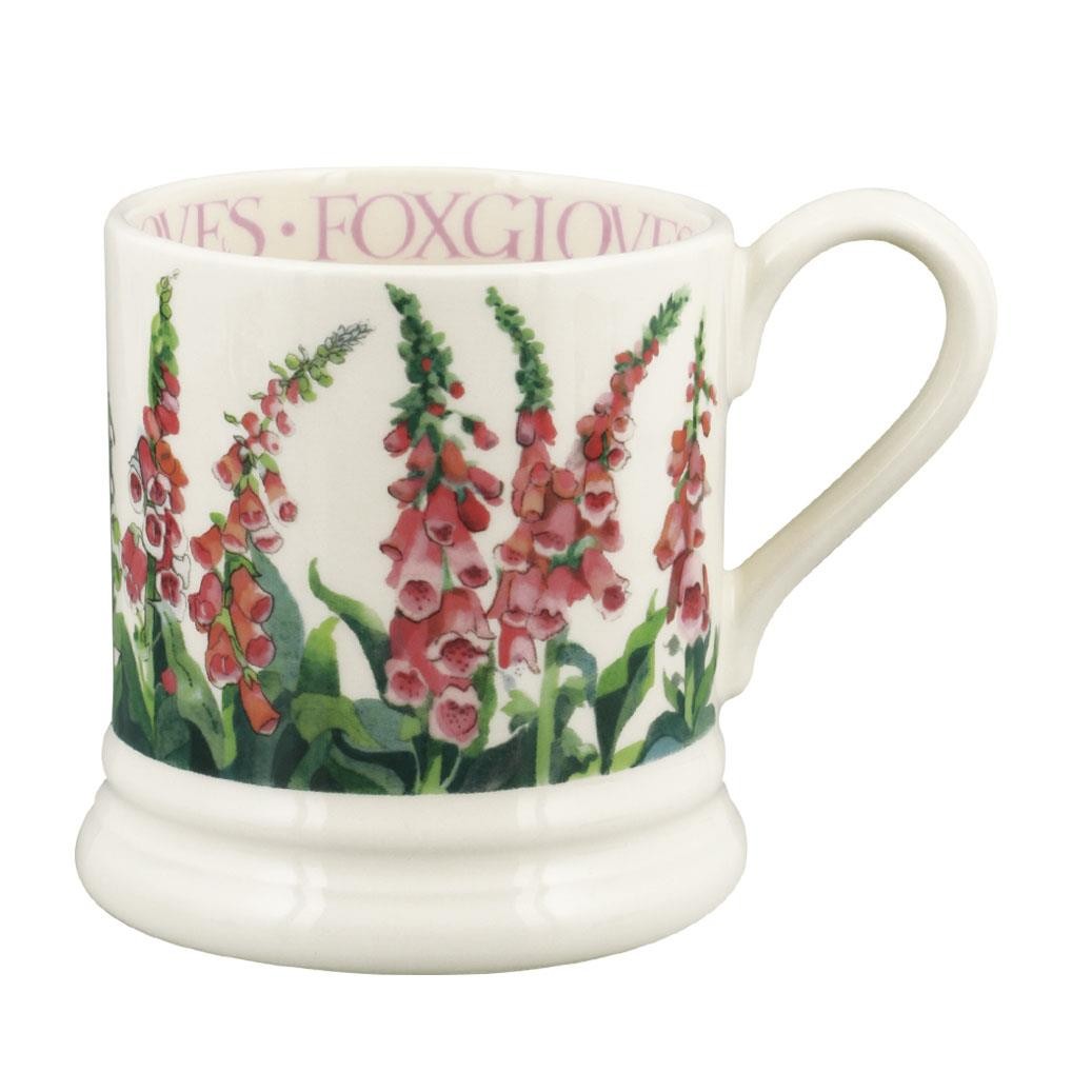 Emma Bridgewater Foxgloves Half Pint Mug English Earthenware 1FOV010002