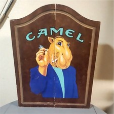 Vintage Joe Camel Dartboard Cabinet with Original Dart Board