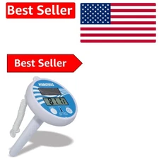 HYDROTOOLS Solar Powered Digital LCD Thermometer for Pools & Spas - 8-Inch Fl...