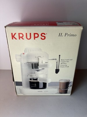 KRUPS IL Primo Cappuccino Espresso Maker 4 Cup 972 White Brand New Open Box