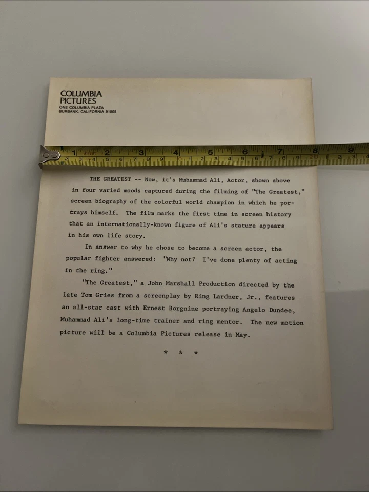 Muhammad Ali Presse Foto Fotos Press Pictures  „The Greatest„ Cassius Clay 1977 - Bild 3 von 3