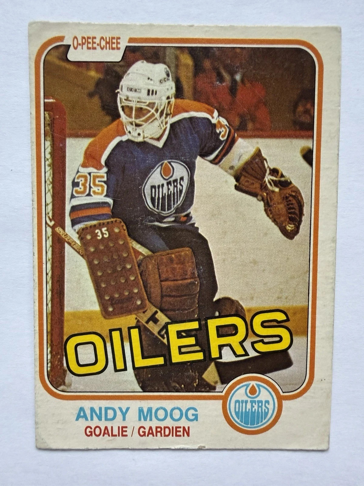1981-82 O Pee Chee #120 Andy Moog Rookie Card RC OPC HOF