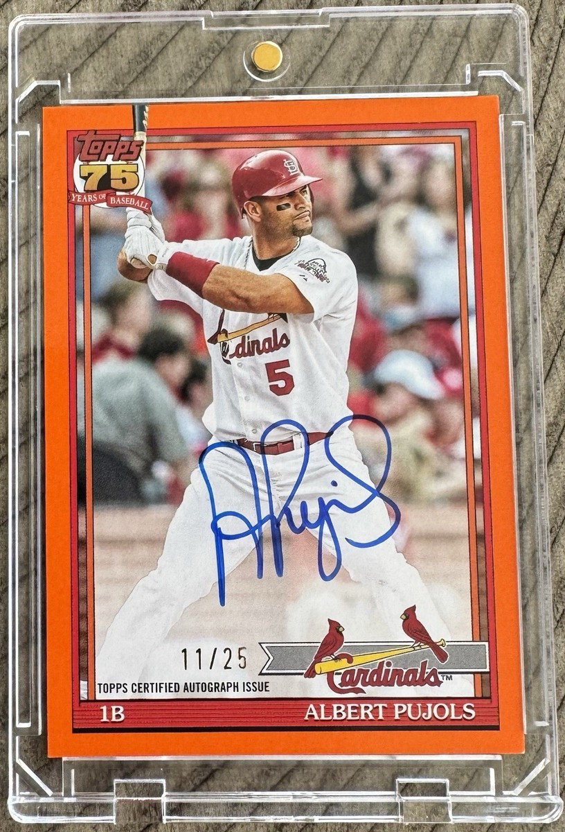 プホルツ　pujols サインカード　25枚限定　激レア Albert Pujols Auto /25 2026 Topps Series 1 Orange 1991 Baseball