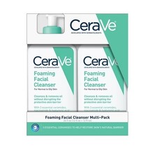 CeraVe Foaming Facial Cleanser, Normal to Oily Skin, 12 fl. oz., 2 pk.